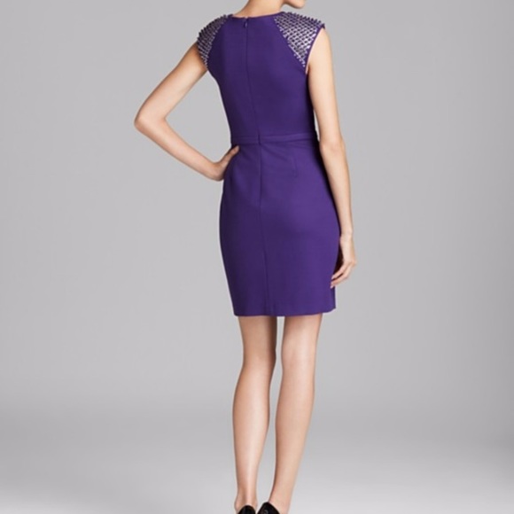 Beaded Cap Sleeve Dress, Size 2 - Picture 2 of 6